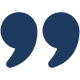 Dark blue quotation marks on black background.