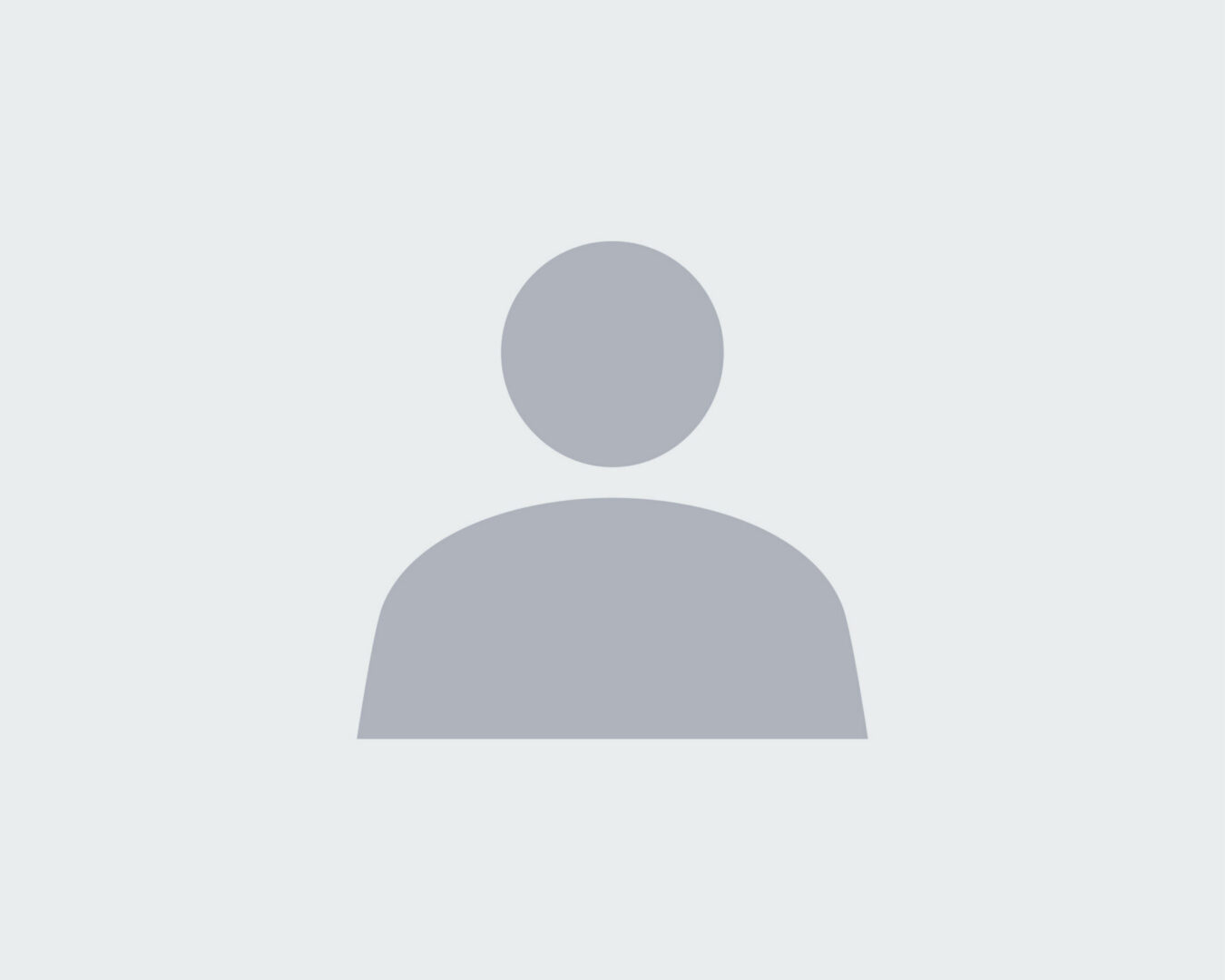 Default gray user profile silhouette icon.